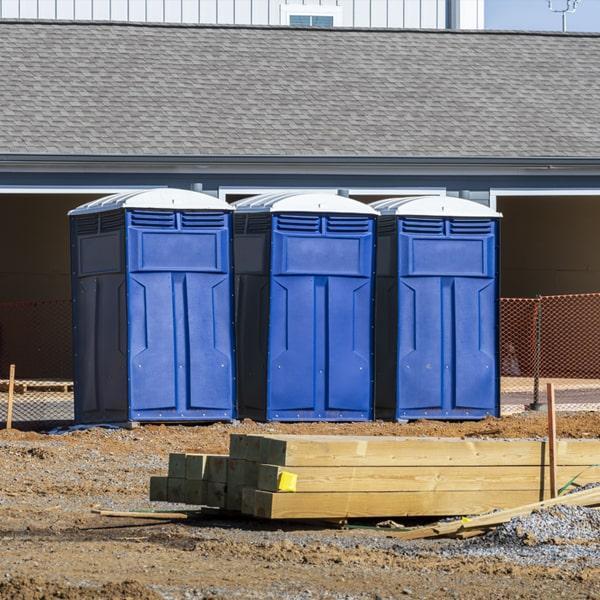 Heavy-duty construction site porta potty in Athens, Georgia