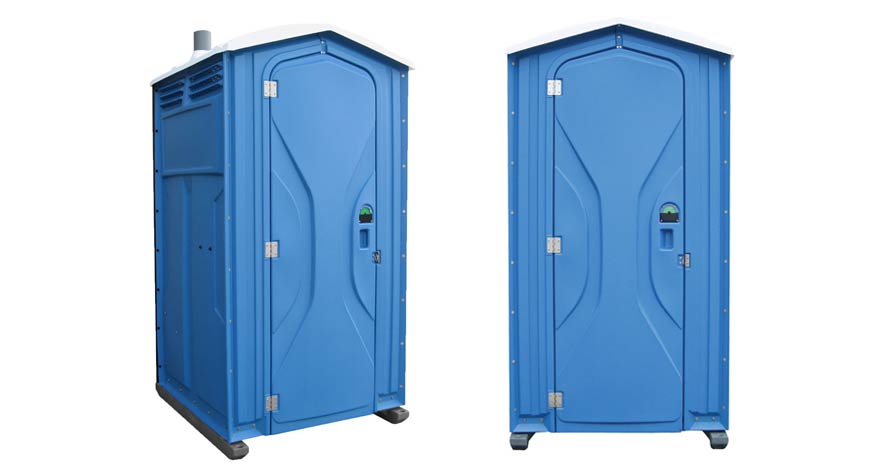 Long-term porta potty units on site in Athens, Georgia
